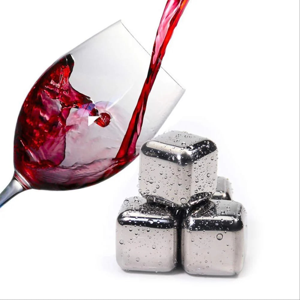 Stainless Steel Stones Ice Cubes