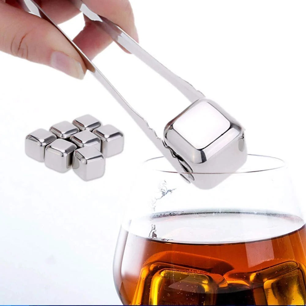 Stainless Steel Stones Ice Cubes