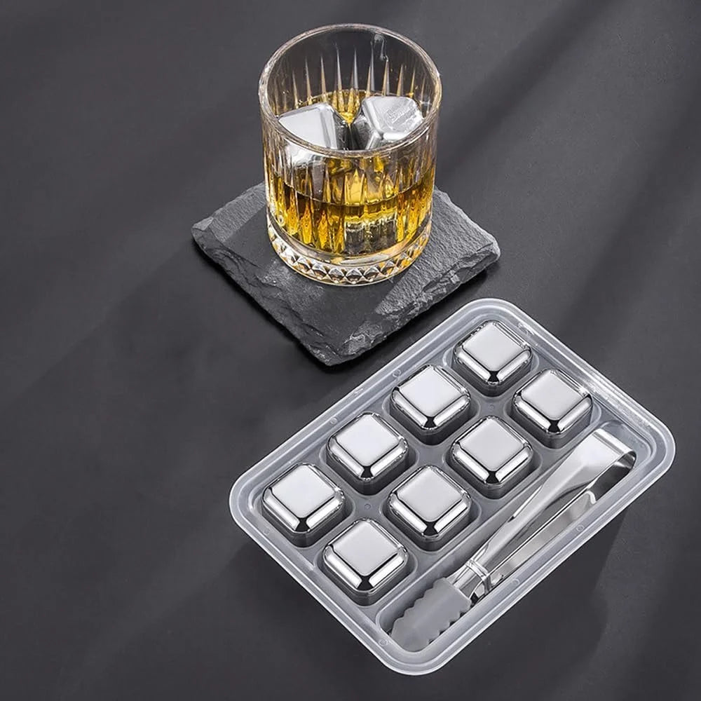 Stainless Steel Stones Ice Cubes