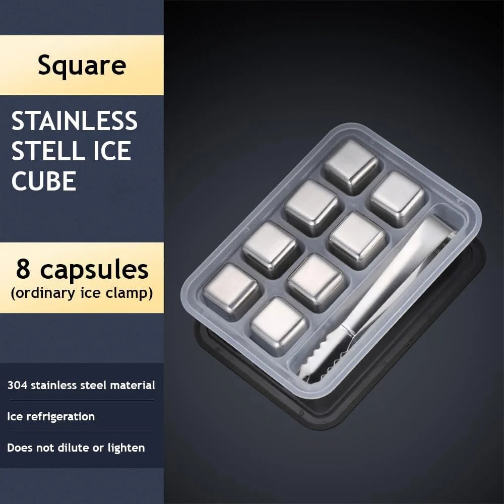 Stainless Steel Stones Ice Cubes