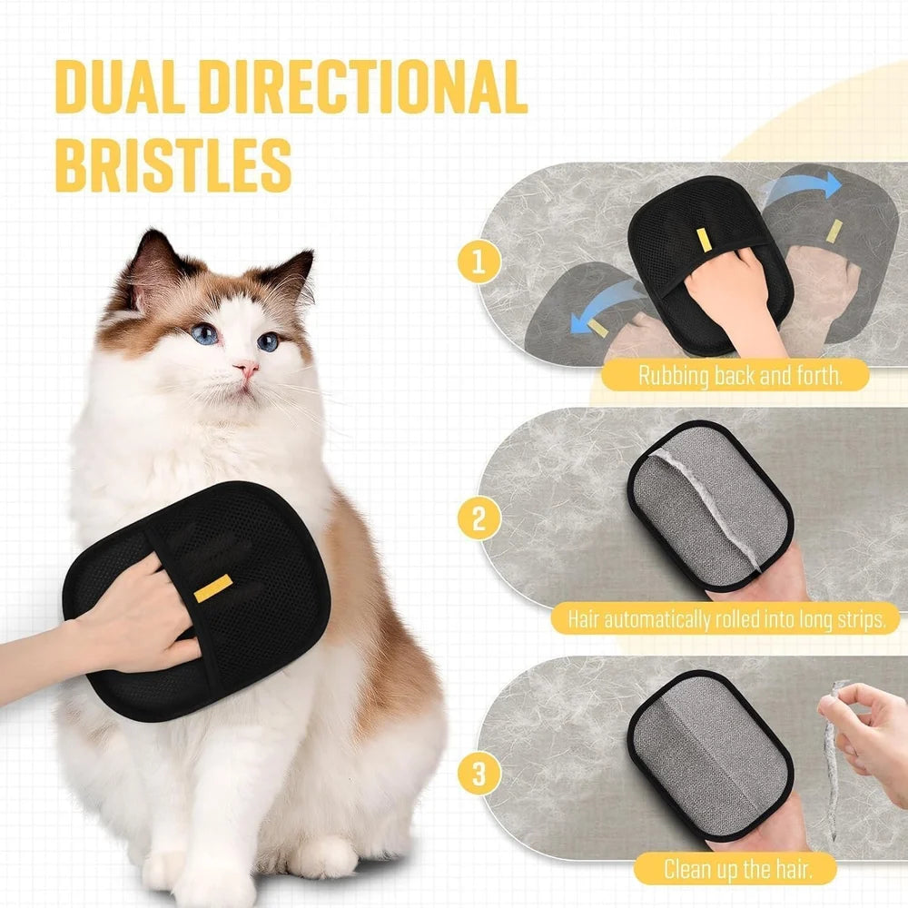 Dog and cat Pet Hair Remover Gloves
