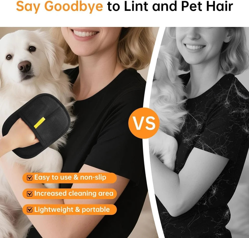 Dog and cat Pet Hair Remover Gloves